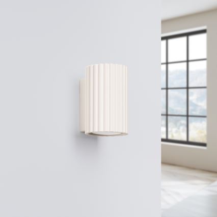 Brilagi - Væglampe CRESTO 1xGU10/10W/230V 10 cm cremefarvet