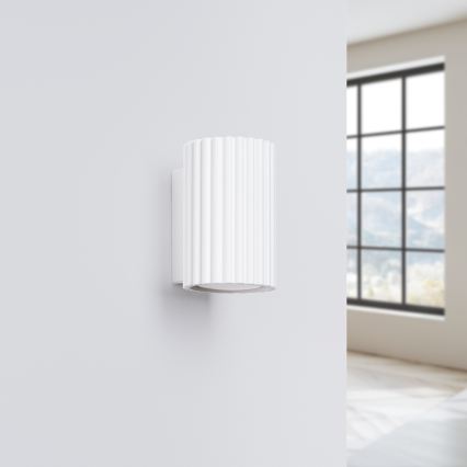 Brilagi - Væglampe CRESTO 1xGU10/10W/230V 10 cm hvid