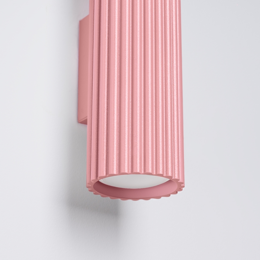 Brilagi - Væglampe CRESTO 2x GU10/10W/230V 30 cm, rosa