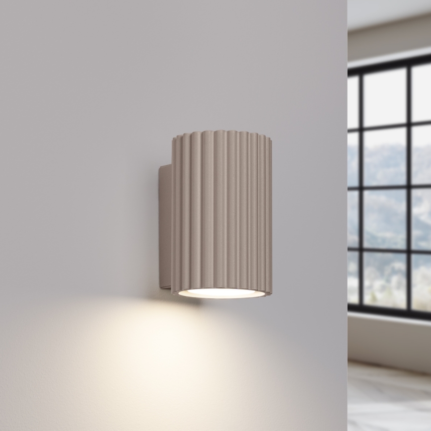 Brilagi - Væglampe CRESTO 2xGU10/10W/230V 10 cm taupe