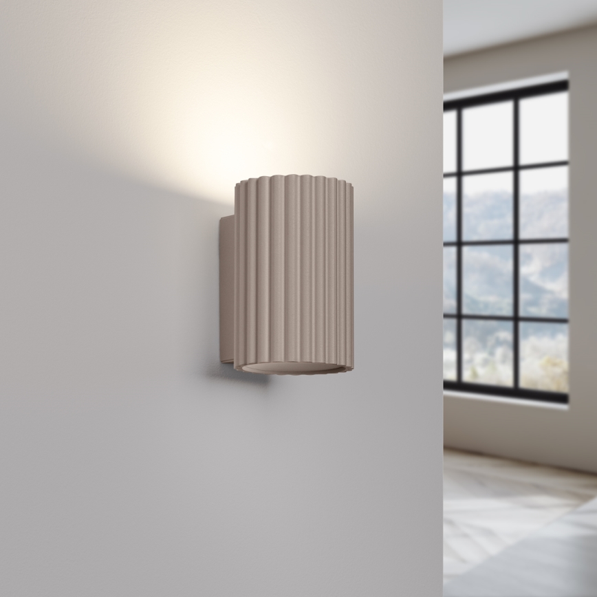 Brilagi - Væglampe CRESTO 2xGU10/10W/230V 10 cm taupe