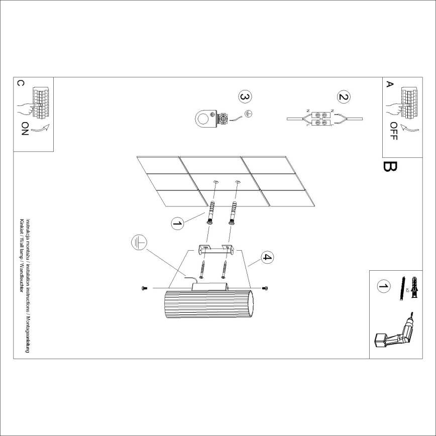 Brilagi - Væglampe CRESTO 2xGU10/10W/230V 20 cm grøn