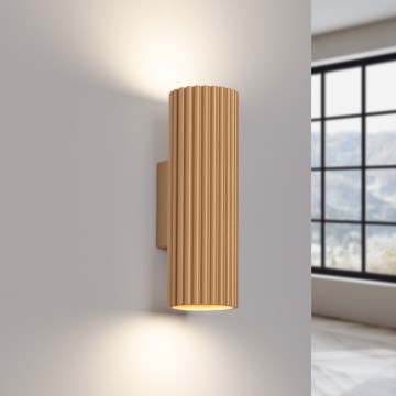 Brilagi - Væglampe CRESTO 2xGU10/10W/230V 20 cm guldfarvet