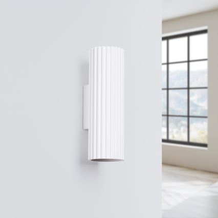 Brilagi - Væglampe CRESTO 2xGU10/10W/230V 20 cm hvid
