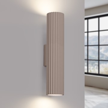 Brilagi - Væglampe CRESTO 2xGU10/10W/230V 20 cm taupe