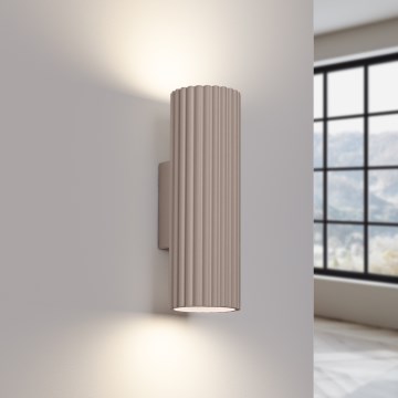 Brilagi - Væglampe CRESTO 2xGU10/10W/230V 30 cm taupe