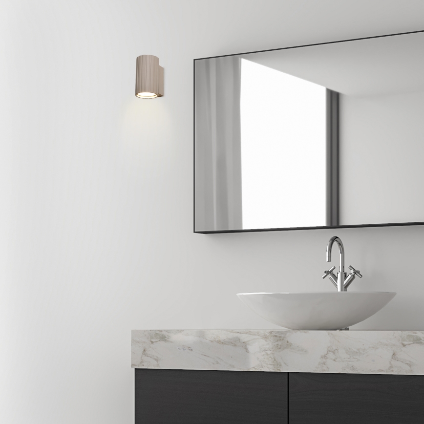 Brilagi - Væglampe CRISPINA 1xGU10/10W/230V 10 cm beige