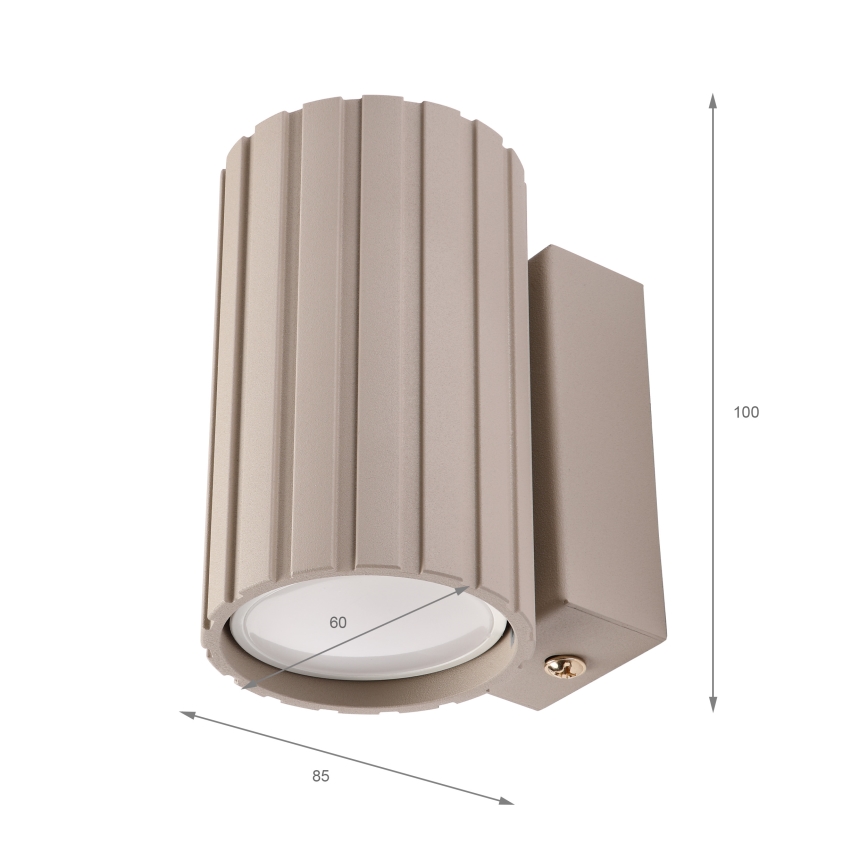 Brilagi - Væglampe CRISPINA 1xGU10/10W/230V 10 cm beige