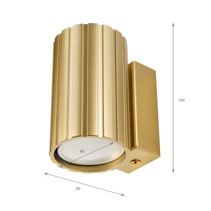 Brilagi - Væglampe CRISPINA 1xGU10/10W/230V 10 cm guld