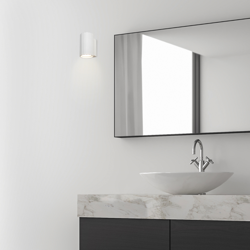 Brilagi - Væglampe CRISPINA 1xGU10/10W/230V 10 cm hvid