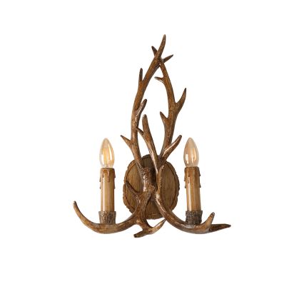 Brilagi - Væglampe DEER 2xE14/10W/230V hjortegevir