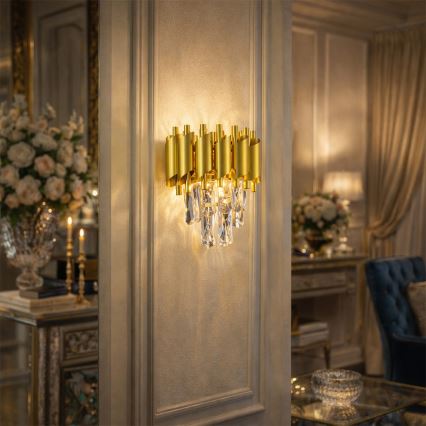 Brilagi - Væglampe ECLIPSE 2xE14/10W/230V guld