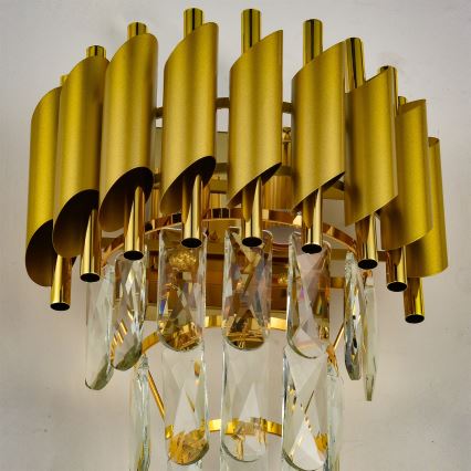 Brilagi - Væglampe ECLIPSE 2xE14/10W/230V guld