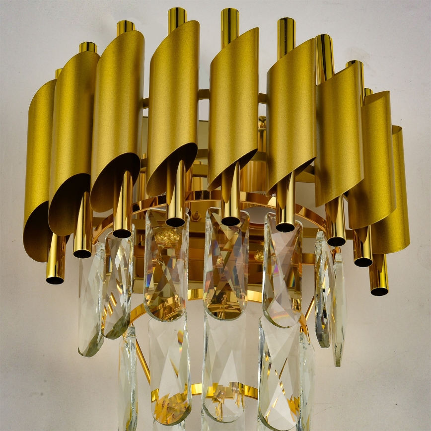 Brilagi - Væglampe ECLIPSE 2xE14/10W/230V guld