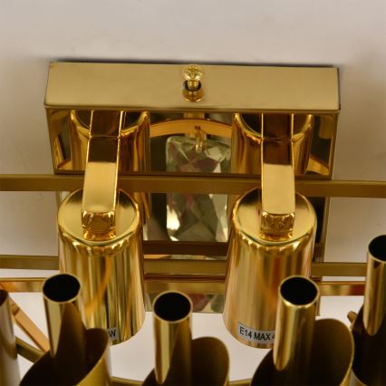 Brilagi - Væglampe ECLIPSE 2xE14/10W/230V guld