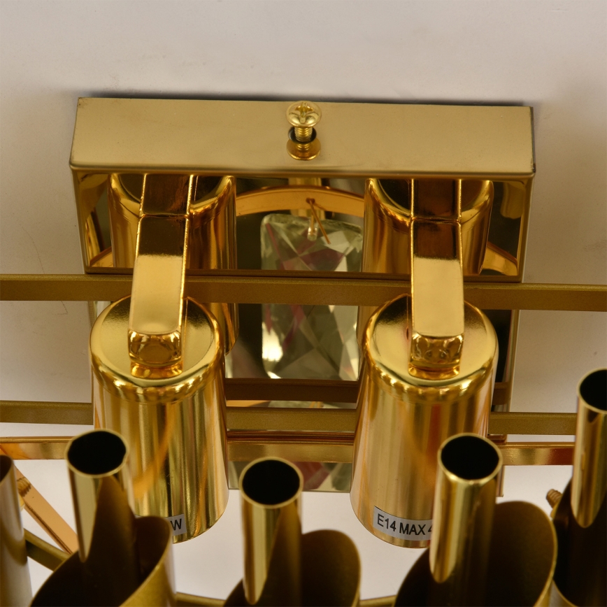 Brilagi - Væglampe ECLIPSE 2xE14/10W/230V guld