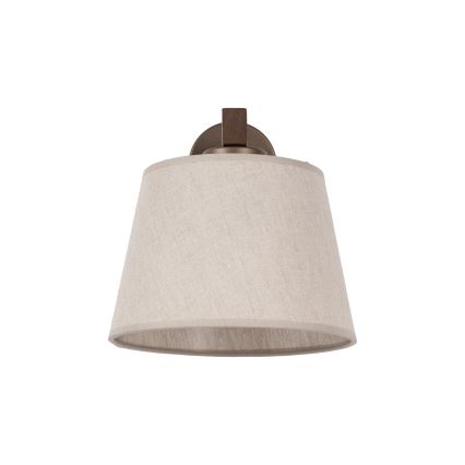 Brilagi - Væglampe LATTE 1xE27/60W/230V fyrretræ/beige