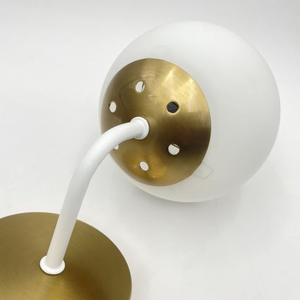 Brilagi - Væglampe MALIVA 1xE14/15W/230V guld/hvid