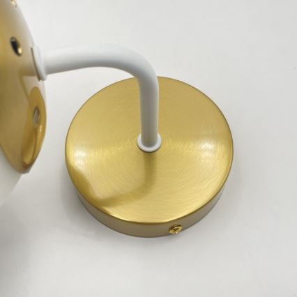 Brilagi - Væglampe MALIVA 1xE14/15W/230V guld/hvid