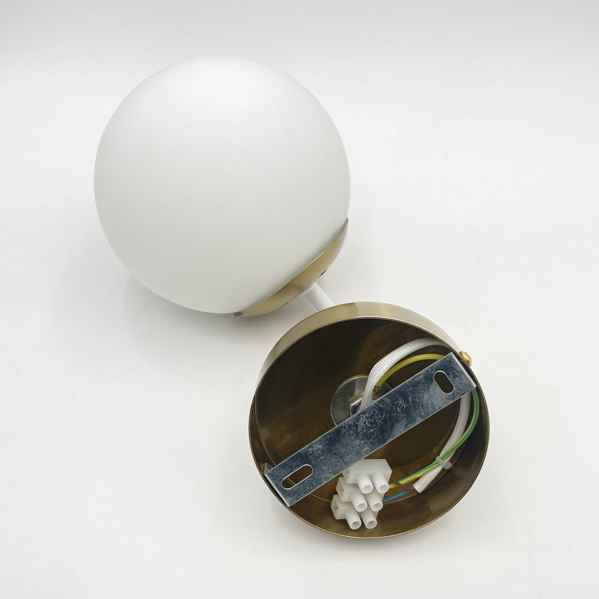 Brilagi - Væglampe MALIVA 1xE14/15W/230V guld/hvid