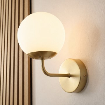 Brilagi - Væglampe MALIVA 1xE14/15W/230V guld/hvid