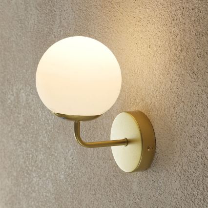 Brilagi - Væglampe MALIVA 1xE14/15W/230V guld/hvid