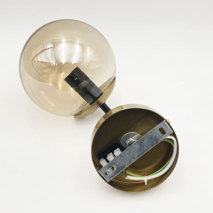 Brilagi - Væglampe MALIVA 1xE14/15W/230V guldfarvet