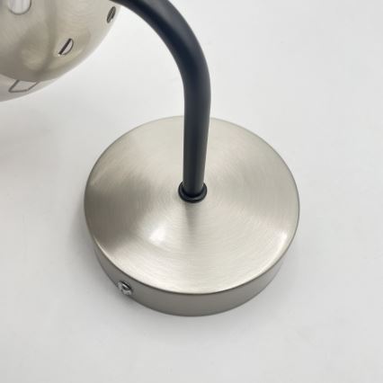 Brilagi - Væglampe MALIVA 1xE14/15W/230V mat krom/røgfarvet