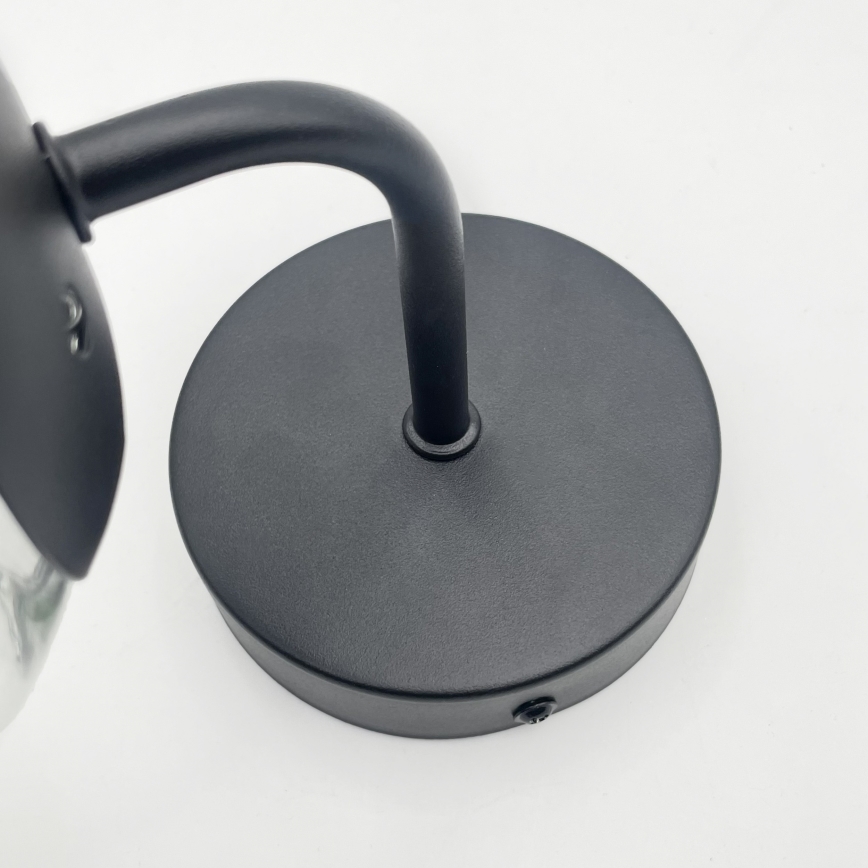 Brilagi - Væglampe MALIVA 1xE14/15W/230V sort/klar