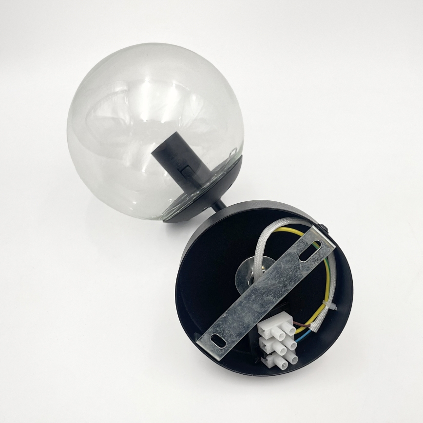 Brilagi - Væglampe MALIVA 1xE14/15W/230V sort/klar