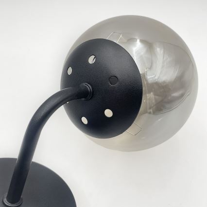 Brilagi - Væglampe MALIVA 1xE14/15W/230V sort/røget