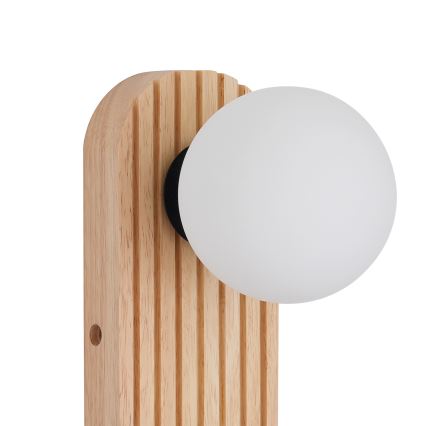 Brilagi - Vægspot MODERN WOOD 1xG9/5W/230V + 1xGU10/8W af gummitræ