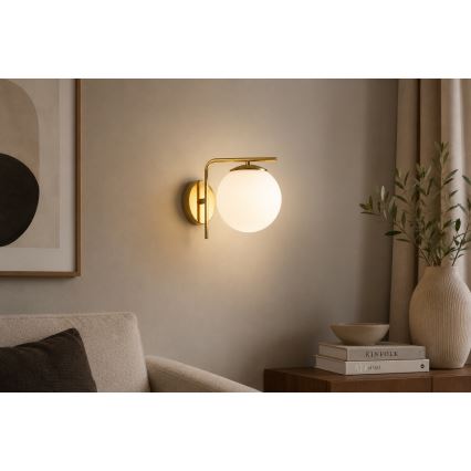 Brilagi - Væglampe MILO 1xE27/60W/230V guld