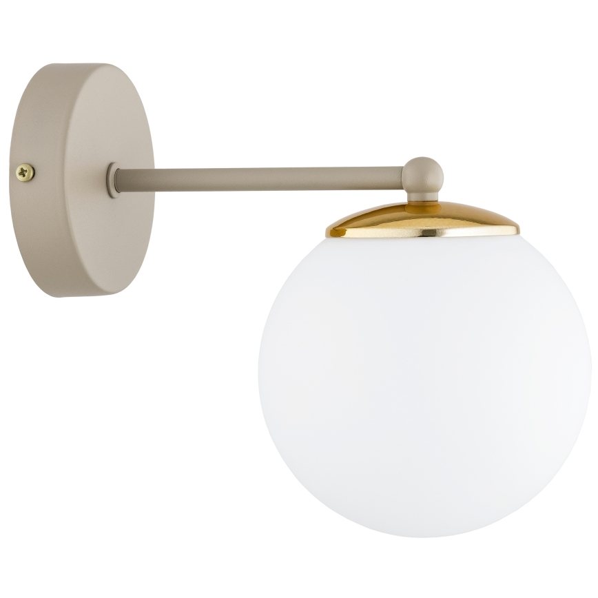 Brilagi - Væglampe MILO ECRU 1xE27/60W/230V beige/guld