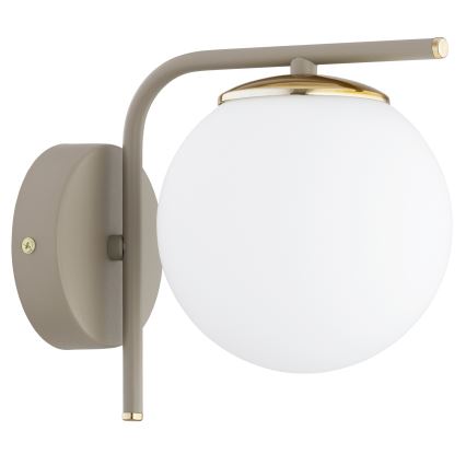 Brilagi - Væglampe MILO ECRU 1xE27/60W/230V beige/guld