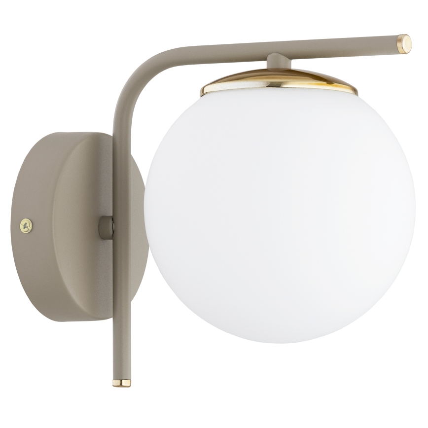 Brilagi - Væglampe MILO ECRU 1xE27/60W/230V beige/guld