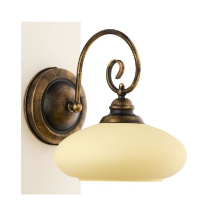 Brilagi - Væglampe MOLLERO 1xE27/15W/230V bronze/patina
