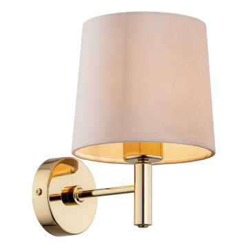 Brilagi - Væglampe MONTE 1xE27/60W/230V beige/guld