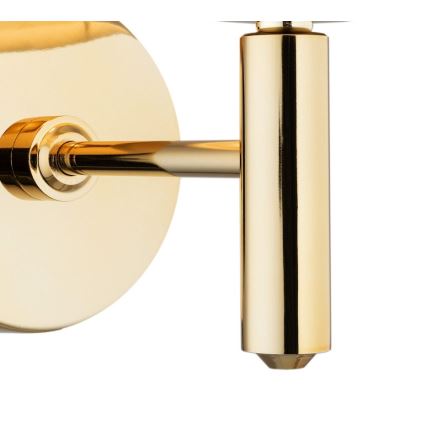 Brilagi - Væglampe MONTE 1xE27/60W/230V beige/guld