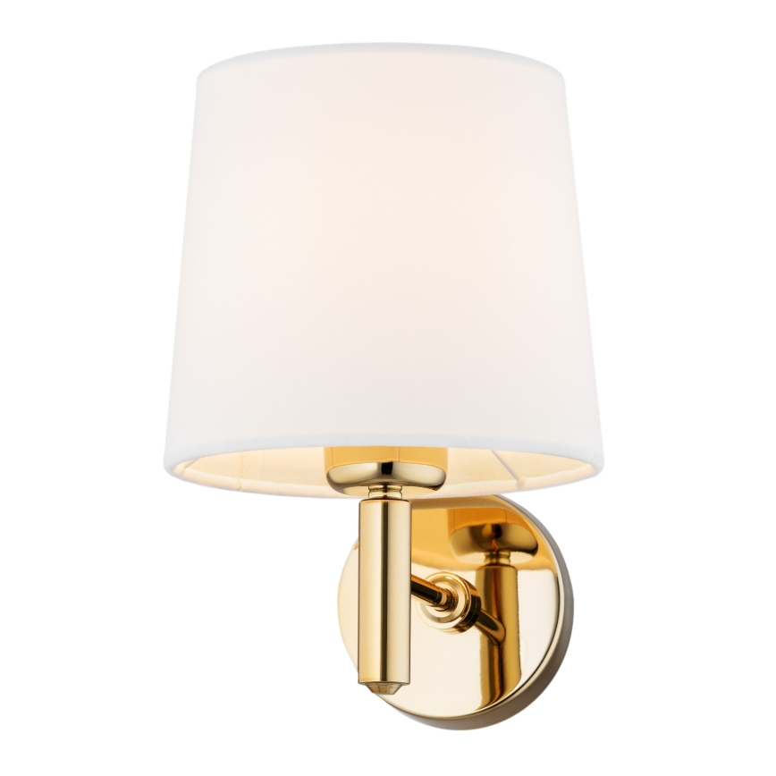 Brilagi - Væglampe MONTE 1xE27/60W/230V creme/guld