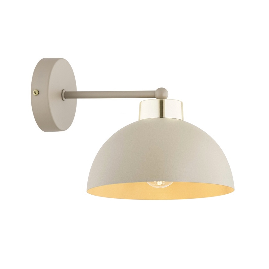 Brilagi - Væglampe MOON 1xE27/60W/230V beige/guld