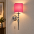 BRILAGI - Væglampe NUBILA 1xE27/60W/230V blank krom/rosa