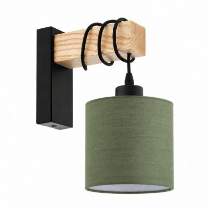BRILAGI - Væglampe NUBILA 1xE27/60W/230V brun/sort/grøn