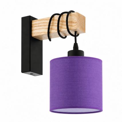 BRILAGI - Væglampe NUBILA 1xE27/60W/230V brun/sort/lilla