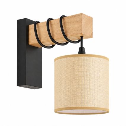 BRILAGI - Væglampe NUBILA 1xE27/60W/230V brun/sort/lysebrun