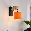 BRILAGI - Væglampe NUBILA 1xE27/60W/230V brun/sort/orange