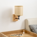 Brilagi - Væglampe NUBILA WOOD 1xE27/25W/230V eg/lysebrun