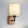 Brilagi - Væglampe NUBILA WOOD 1xE27/25W/230V eg/sort/cremefarvet