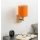 Brilagi - Væglampe NUBILA WOOD 1xE27/25W/230V eg/sort/orange