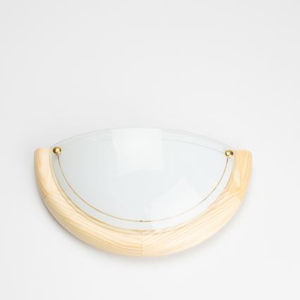 Brilagi - Væglampe ORBIS 1xE27/60W/230V 30 cm, fyrretræ